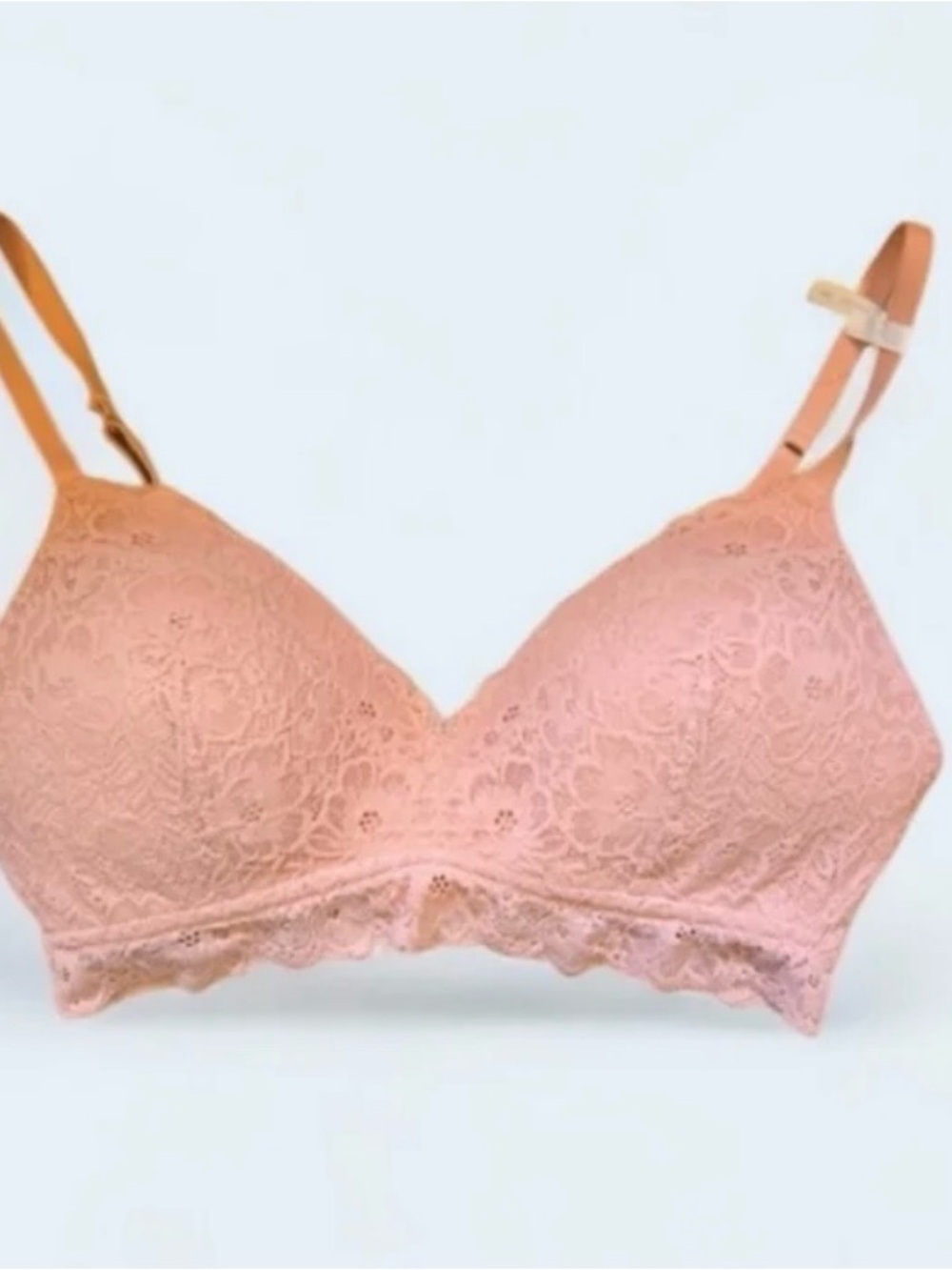 Aerie Wireless Lace Bralette in Dusty Rose